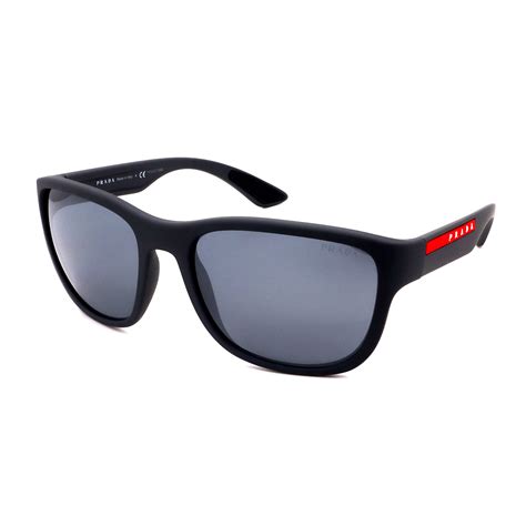 prada sunglasses men black and red
